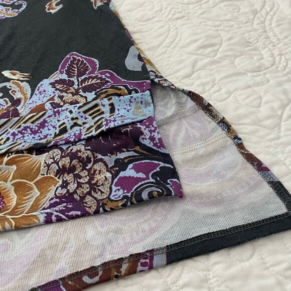 Soft Surroundings Womens Plus Size 2X Colorful Floral Tunic Top Bohemian Boho - Picture 2 of 7